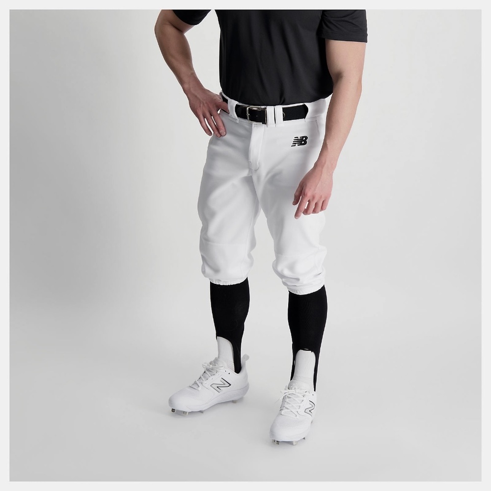 New Balance Athletic Baseball Monogram Embroidered Solid Knicker Size M Pants